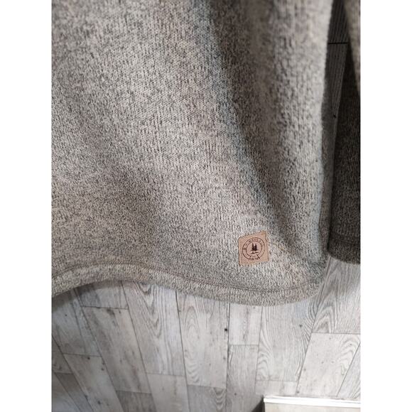 G. H. Bass & Co. Man Gray Pullover Sweater Size XLarge long sleeves Button up - Picture 4 of 10